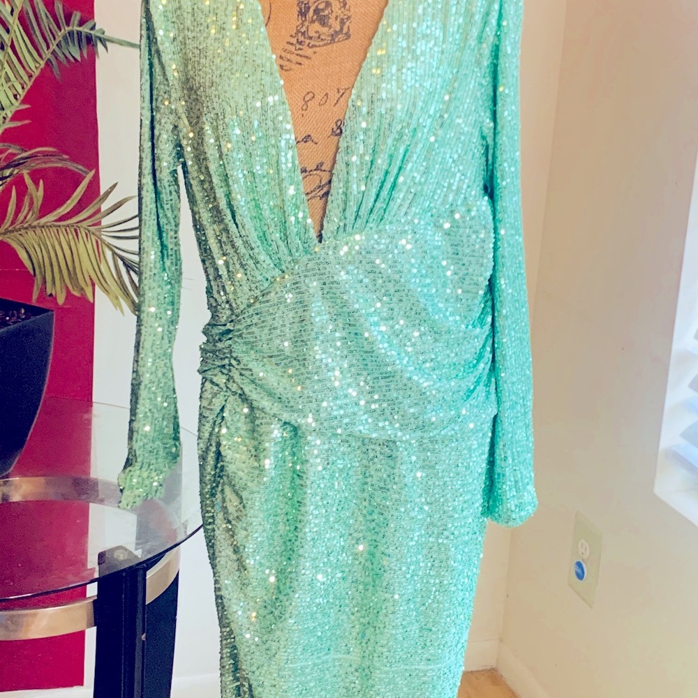 Long sequin gown